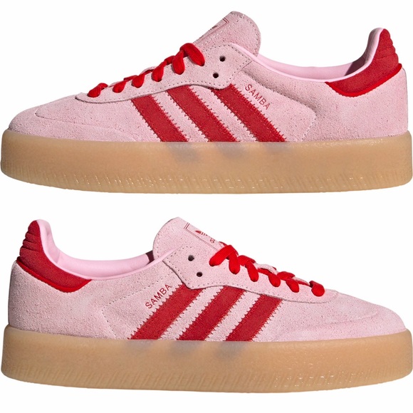 adidas Shoes - BRAND-NEW ❤️🩷 ADIDAS SAMBA SCARLET PINK 🩷❤️ Listed as 9.5 Work for a size 10